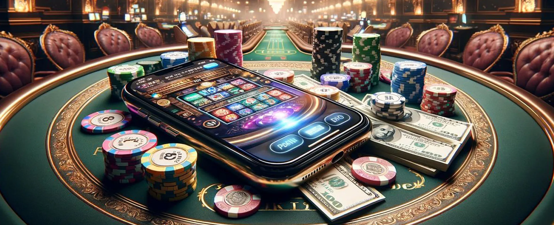 Dynamic online casino lobby with 55bmw branding